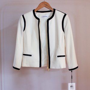 NWT White Calvin Klein Suit Jacket